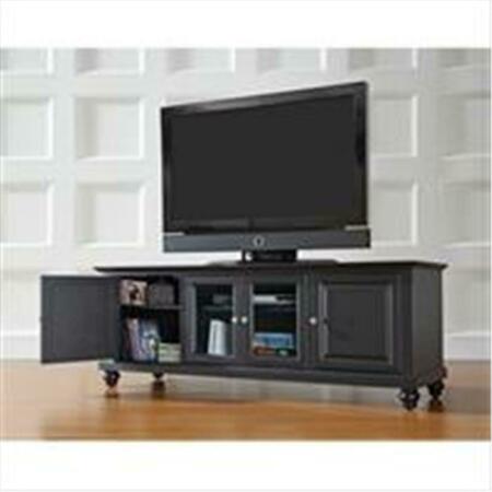 MODERN MARKETING Crosley Furniture Cambridge 60 In. Low Profile Tv Stand In Black Finish KF10005DBK